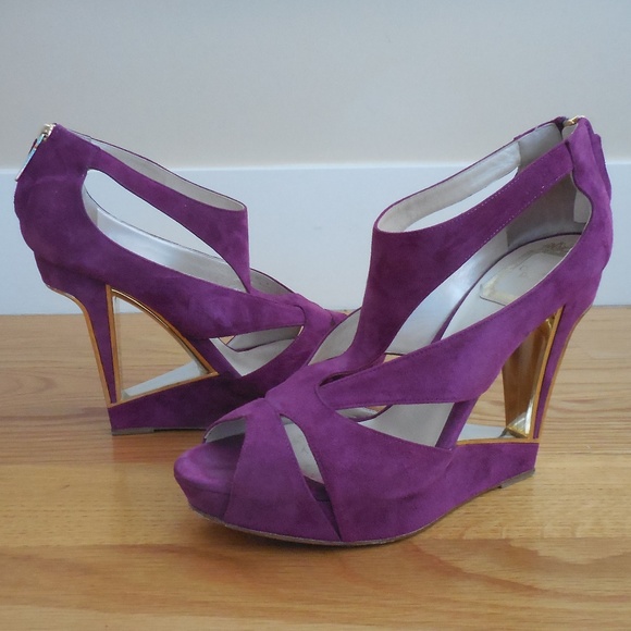 $1190~CHRISTIAN DIOR~Cut Out ILLUSION Wedges~8.5/9 - Picture 2 of 10